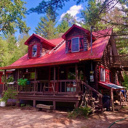 Chalet En Bois Rond Mauricie Saint-Alexis-des-Monts Exterior foto